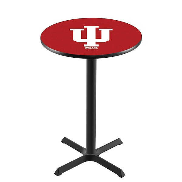 42" Blk Wrinkle Indiana Pub Table